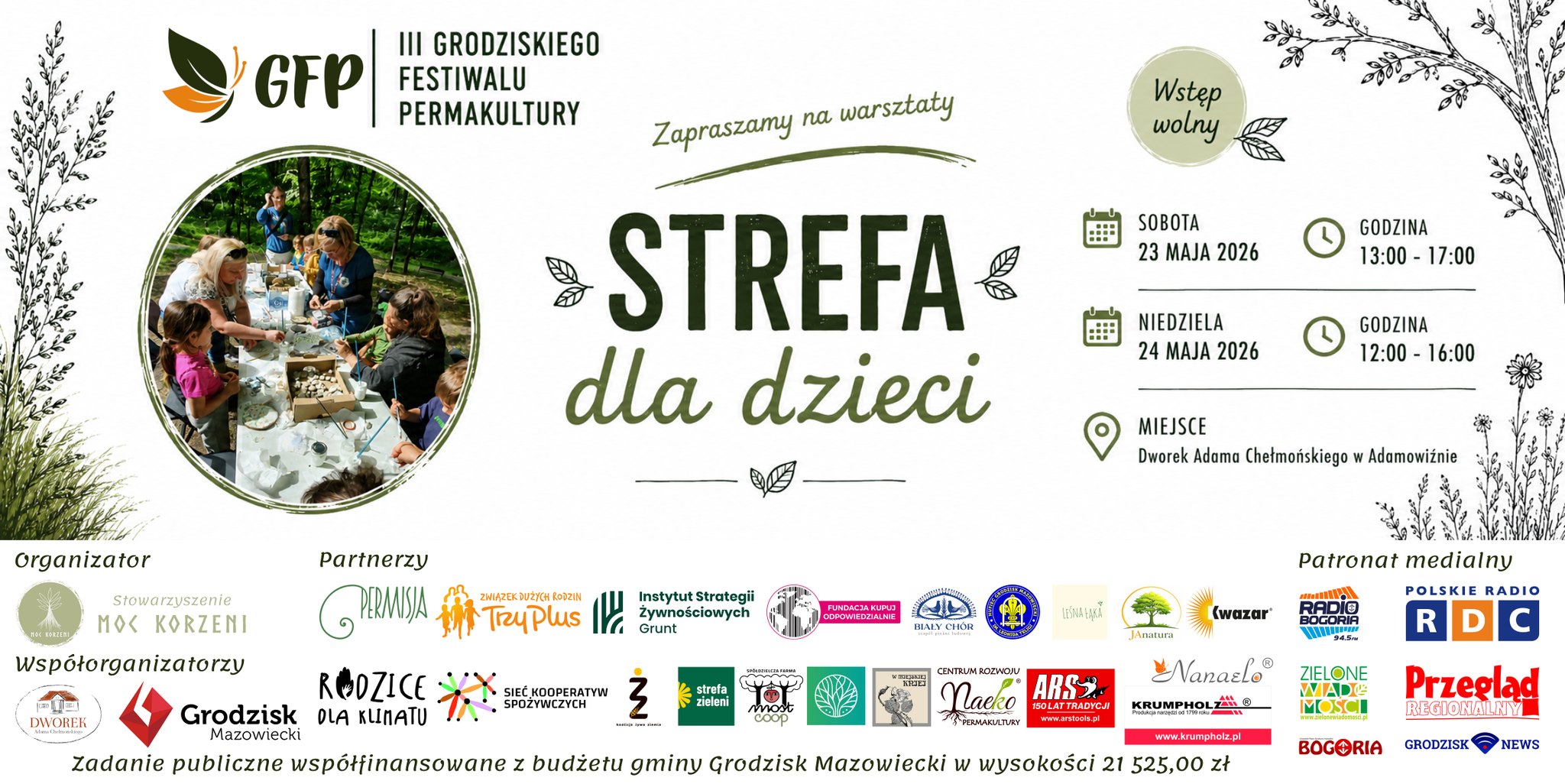 Warsztaty dla dzieci na III Grodziskim Festiwalu Permakultury